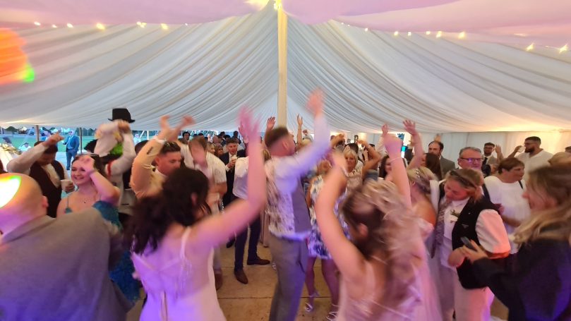 Wedding party in full swing with DJ Gary Sulter in Norfolk
