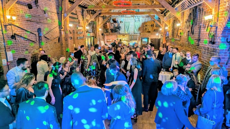 DJ Gary Sulter at a wedding in Hunters Hall, Norfolk